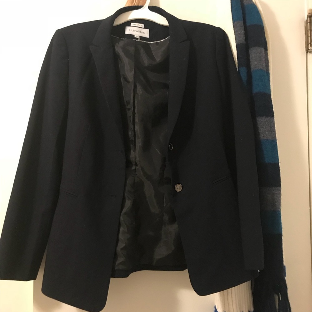 Calvin Klein Navy Blue Blazer Size 10